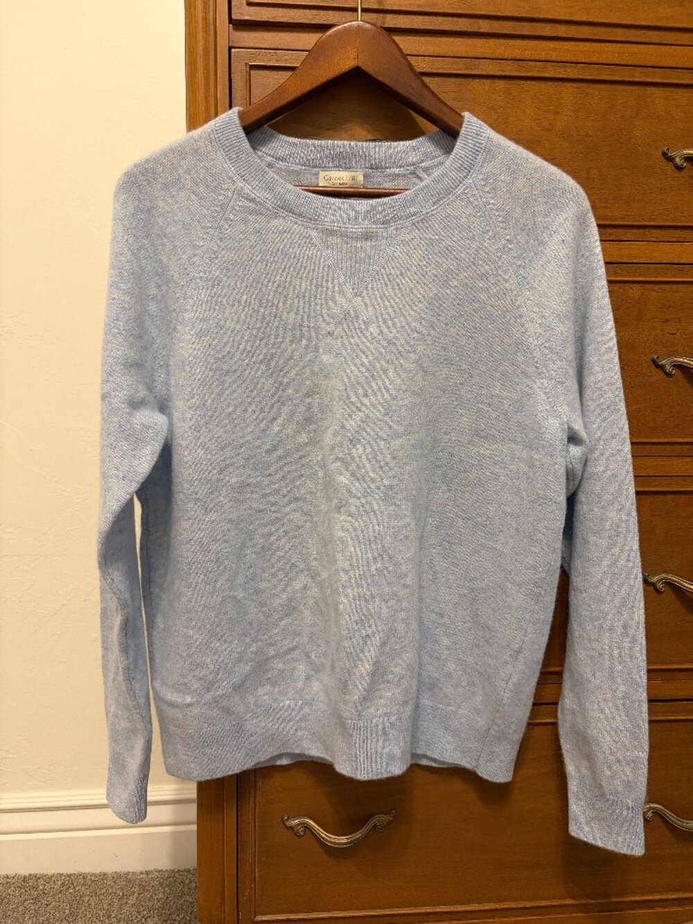 Blue Garnet Hill Cashmere Sweater Size M